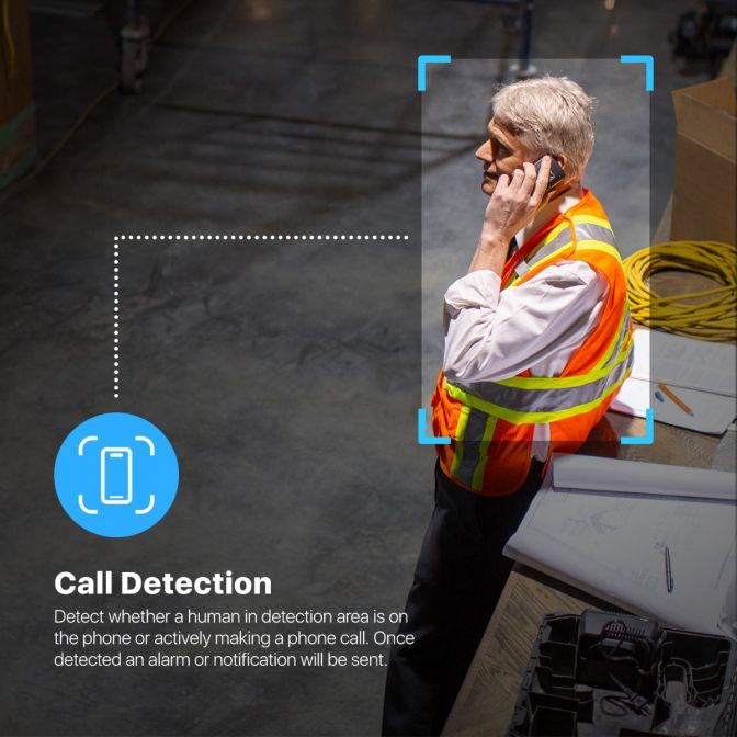 Amcrest UltraHD 4MP Hybrid Thermal Camera, AI Outdoor Security Turret PoE IP Camera, 98ft Nightvision, IVS, Fire Detection, Smoking Detection, Hot Trace, Built-in Mic, 4MP @25fps TC-1241EW-AI