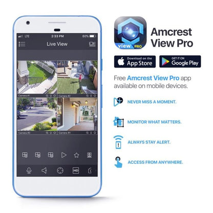 Amcrest UltraHD 4MP Hybrid Thermal Camera, AI Outdoor Security Turret PoE IP Camera, 98ft Nightvision, IVS, Fire Detection, Smoking Detection, Hot Trace, Built-in Mic, 4MP @25fps TC-1241EW-AI