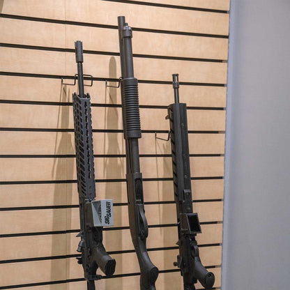 Vertical Gun Hooks - Slatwall / Pegboard Gun Display Rack - 10 Pack